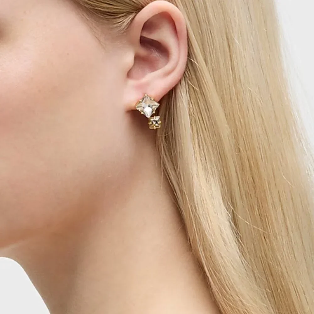 J. Crew square gem earrings NWT